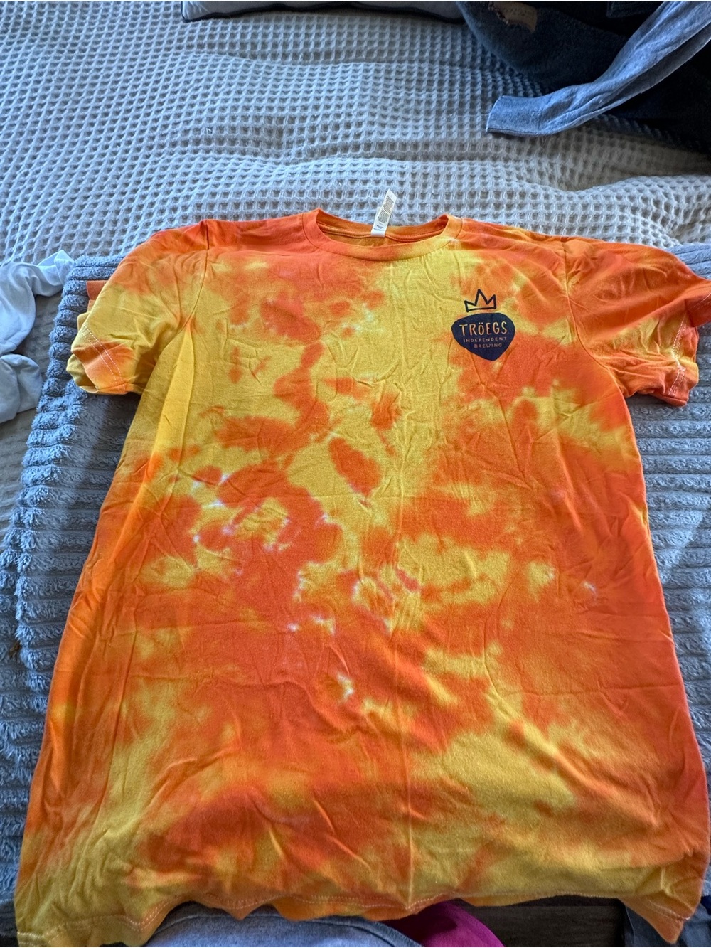 Orange & Yellow Tie-Dye Mens Brewery T-Shirt